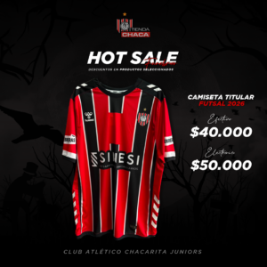 CAMISETA TITULAR FUTSAL  2026 - HOT SALE FUNEBRERO