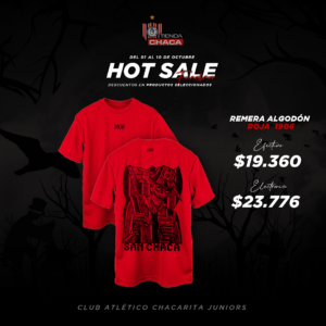 REMERA 1906 ROJA - HOT SALE FUNEBRERO